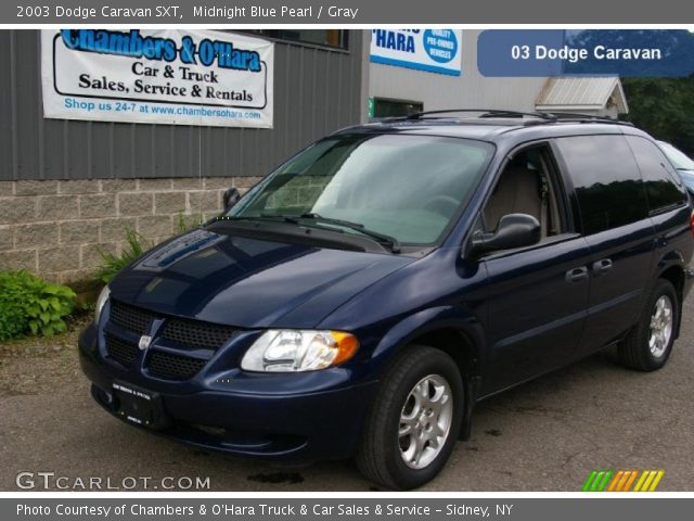 2003 Dodge Caravan SXT in Midnight Blue Pearl