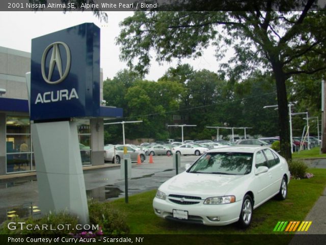 2001 Nissan Altima SE in Alpine White Pearl