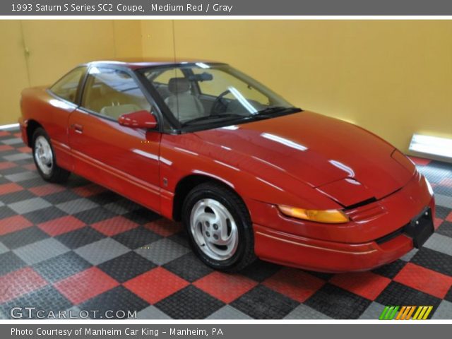 1993 Saturn S Series SC2 Coupe in Medium Red