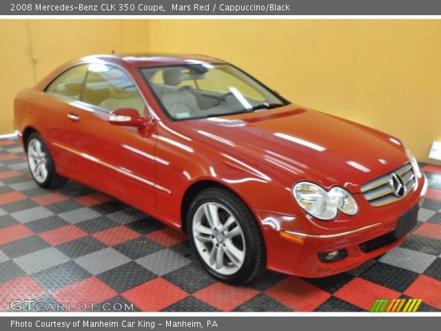 2008 Mercedes-Benz CLK 350 Coupe in Mars Red