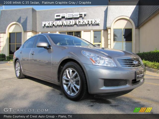 2008 Infiniti G 35 Sedan in Platinum Graphite Gray