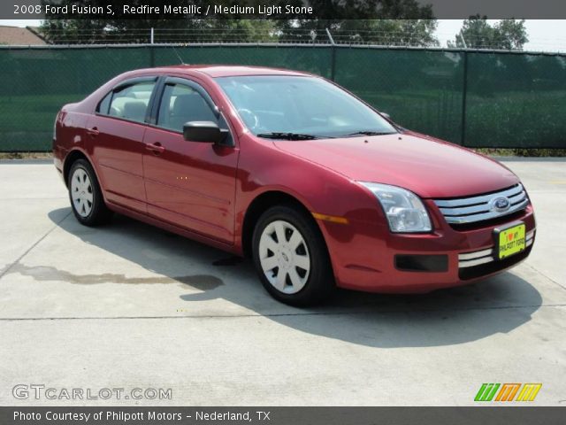 2008 Ford Fusion S in Redfire Metallic