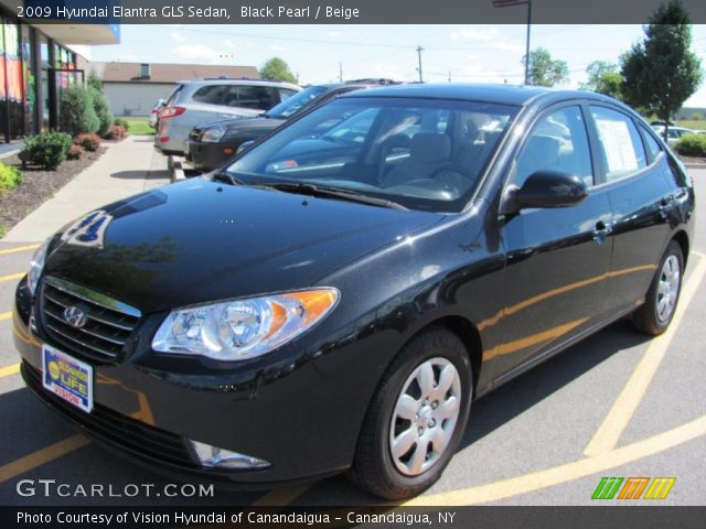 2009 Hyundai Elantra GLS Sedan in Black Pearl