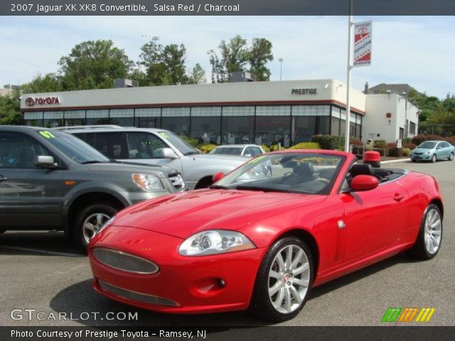 2007 Jaguar XK XK8 Convertible in Salsa Red
