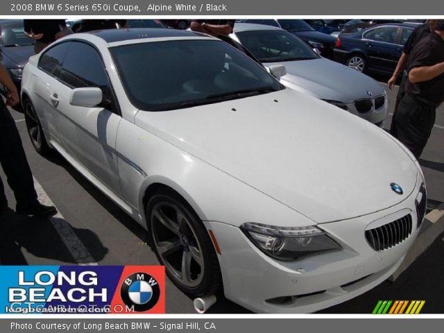 2008 BMW 6 Series 650i Coupe in Alpine White