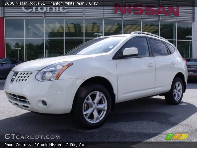 2008 Nissan Rogue SL in Phantom White Pearl