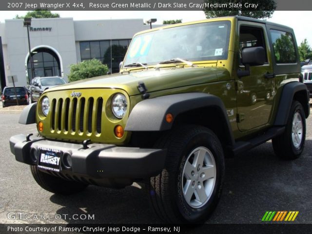 2007 Jeep Wrangler X 4x4 in Rescue Green Metallic