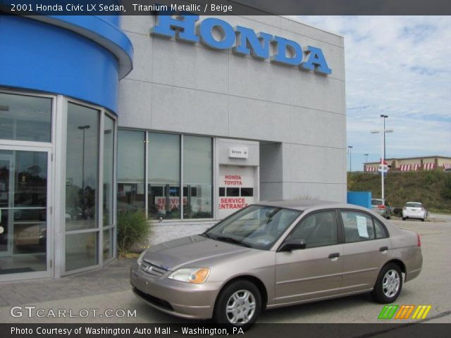 2001 Honda Civic LX Sedan in Titanium Metallic