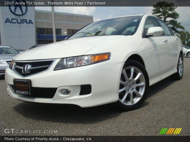 2007 Acura TSX Sedan in Premium White Pearl