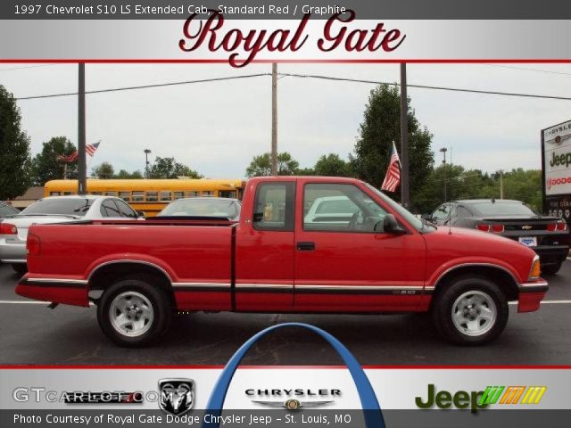 1997 Chevrolet S10 LS Extended Cab in Standard Red