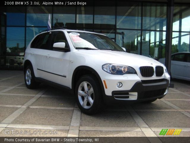 2008 BMW X5 3.0si in Alpine White