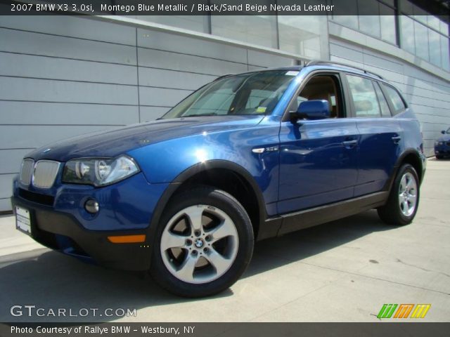 2007 BMW X3 3.0si in Montego Blue Metallic