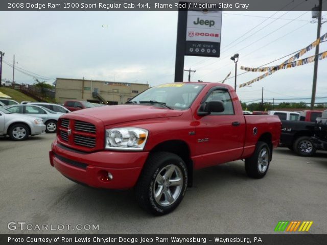 2008 Dodge Ram 1500 Sport Regular Cab 4x4 in Flame Red