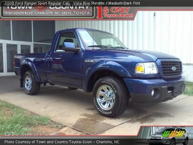 2008 Ford Ranger Sport Regular Cab in Vista Blue Metallic