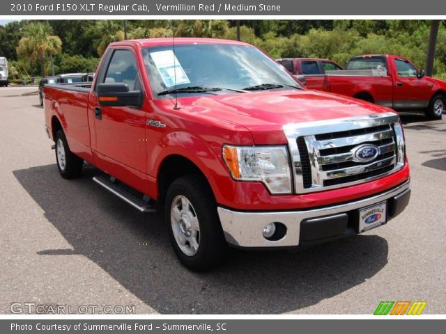 2010 Ford F150 XLT Regular Cab in Vermillion Red