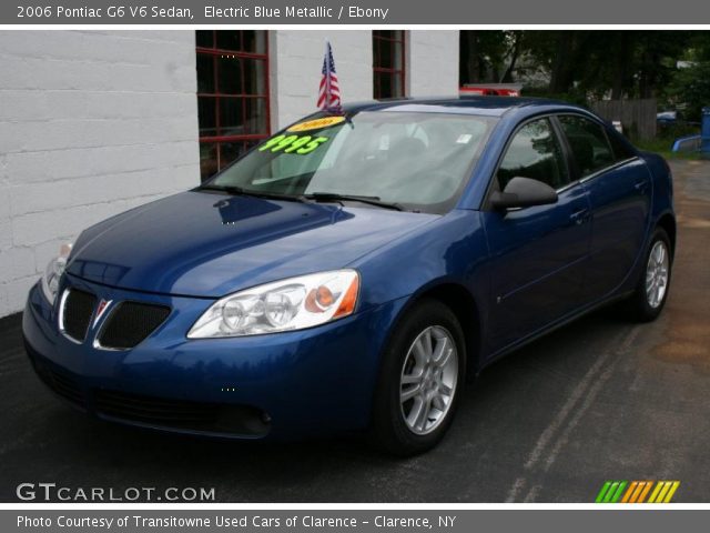 2006 Pontiac G6 V6 Sedan in Electric Blue Metallic