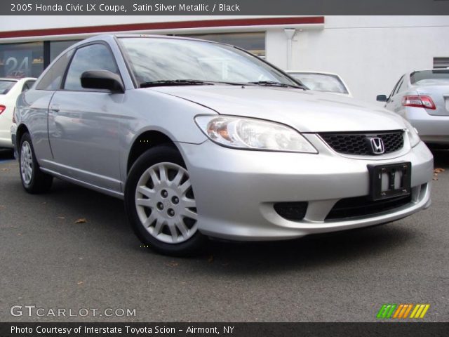 2005 Honda Civic LX Coupe in Satin Silver Metallic