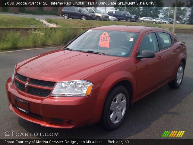 2008 Dodge Avenger SE in Inferno Red Crystal Pearl