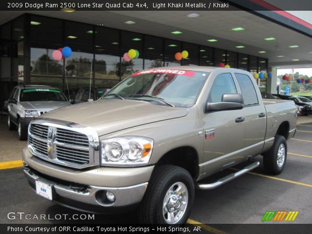2009 Dodge Ram 2500 Lone Star Quad Cab 4x4 in Light Khaki Metallic