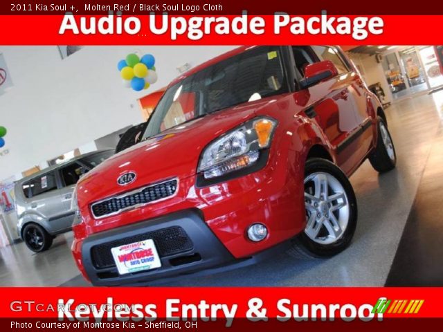2011 Kia Soul + in Molten Red
