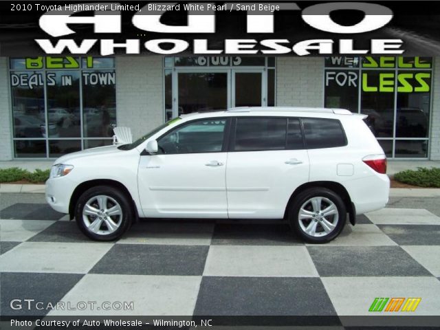 2010 Toyota Highlander Limited in Blizzard White Pearl