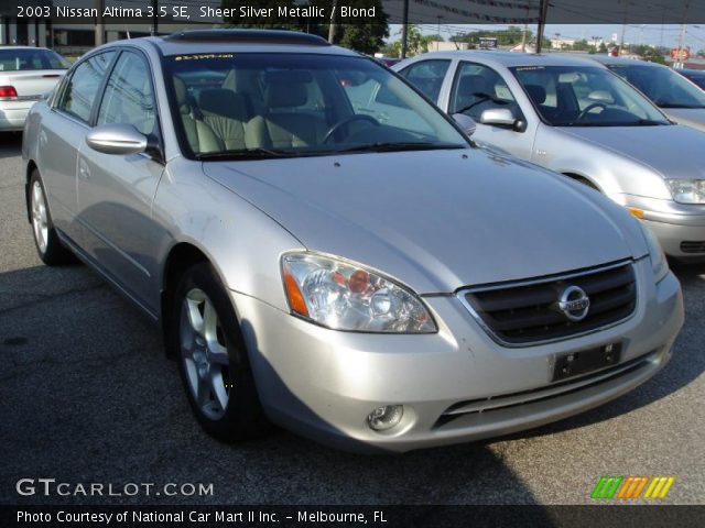 2003 Nissan Altima 3.5 SE in Sheer Silver Metallic