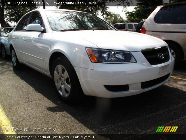 2008 Hyundai Sonata GLS in Powder White Pearl