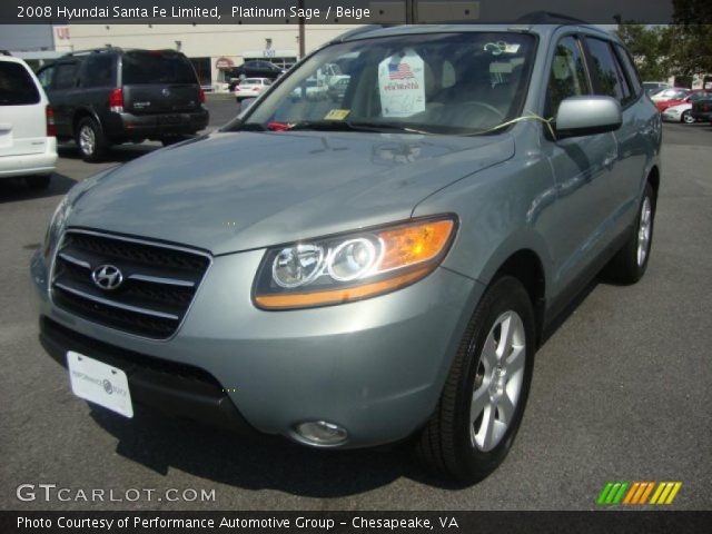 2008 Hyundai Santa Fe Limited in Platinum Sage