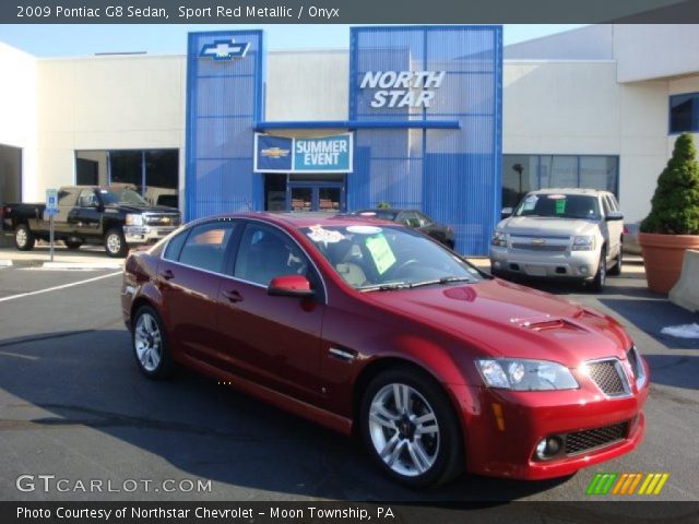 2009 Pontiac G8 Sedan in Sport Red Metallic