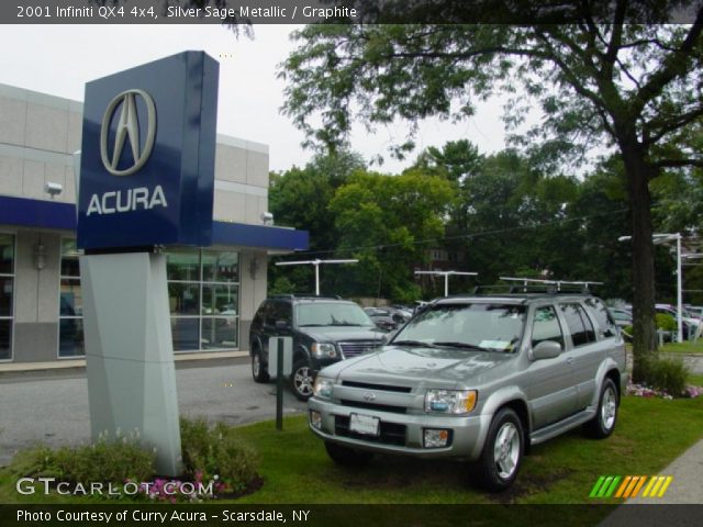2001 Infiniti QX4 4x4 in Silver Sage Metallic