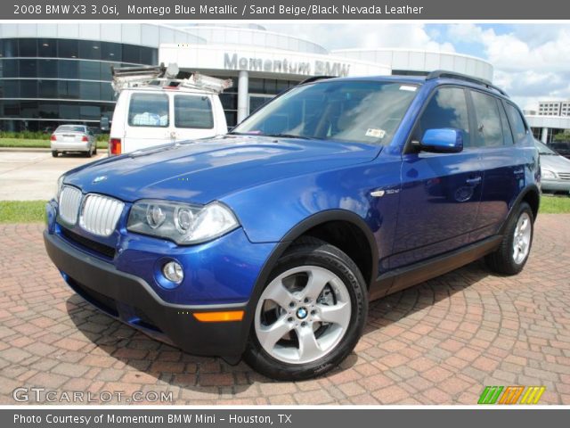 2008 BMW X3 3.0si in Montego Blue Metallic
