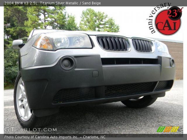 2004 BMW X3 2.5i in Titanium Silver Metallic