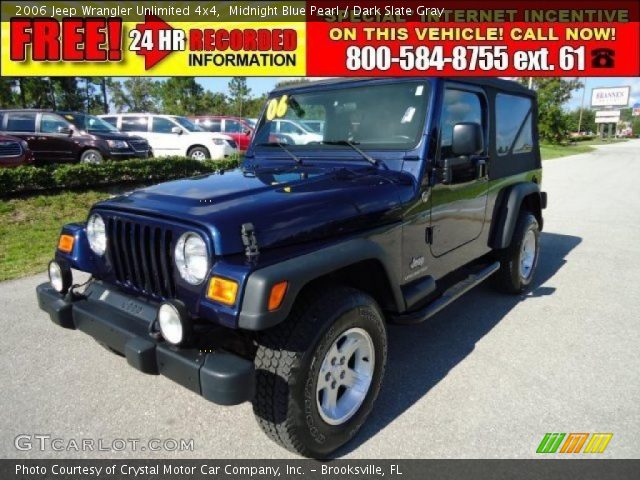 2006 Jeep Wrangler Unlimited 4x4 in Midnight Blue Pearl