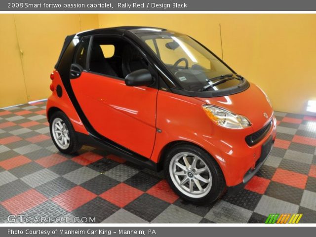2008 Smart fortwo passion cabriolet in Rally Red