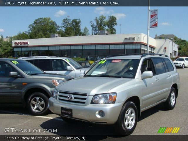 2006 Toyota Highlander 4WD in Millenium Silver Metallic