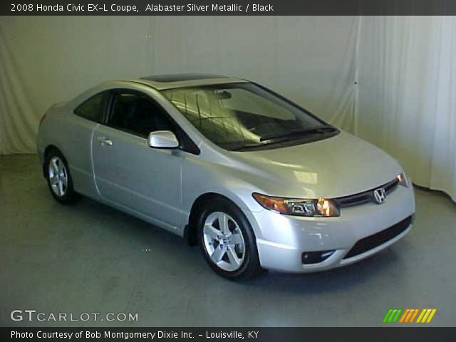 2008 Honda Civic EX-L Coupe in Alabaster Silver Metallic