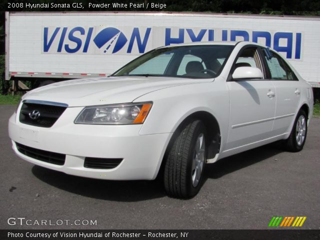 2008 Hyundai Sonata GLS in Powder White Pearl