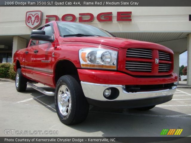 2006 Dodge Ram 3500 SLT Quad Cab 4x4 in Flame Red