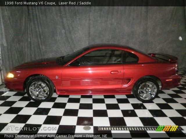 1998 Ford Mustang V6 Coupe in Laser Red