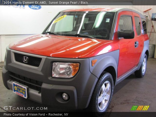 2004 Honda Element EX AWD in Sunset Orange Pearl