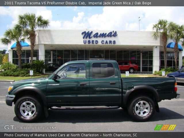 2001 Toyota Tacoma V6 PreRunner Double Cab in Imperial Jade Green Mica