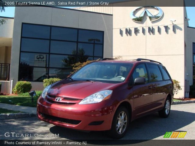 2006 Toyota Sienna LE AWD in Salsa Red Pearl