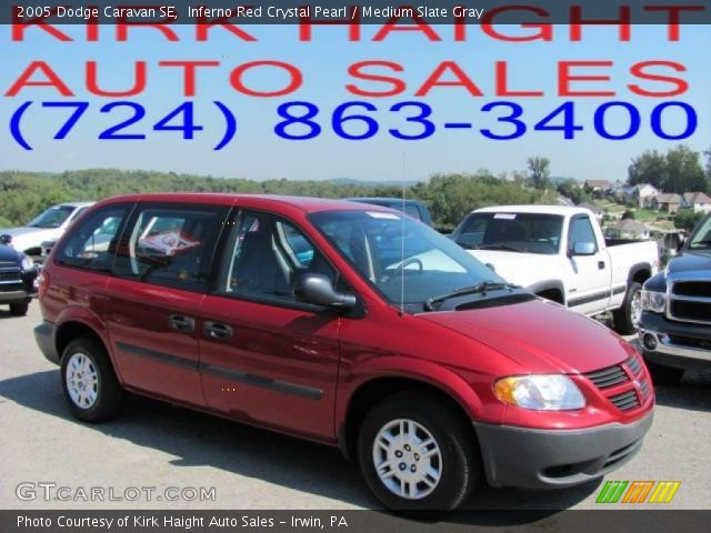 2005 Dodge Caravan SE in Inferno Red Crystal Pearl