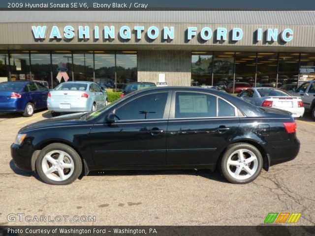 2009 Hyundai Sonata SE V6 in Ebony Black