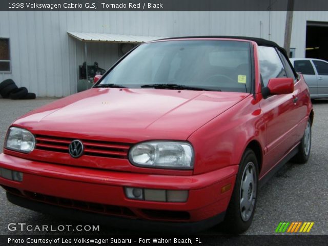1998 Volkswagen Cabrio GLS in Tornado Red