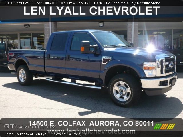 2010 Ford F250 Super Duty XLT FX4 Crew Cab 4x4 in Dark Blue Pearl Metallic