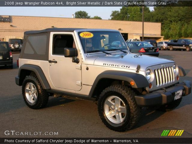 2008 Jeep Wrangler Rubicon 4x4 in Bright Silver Metallic