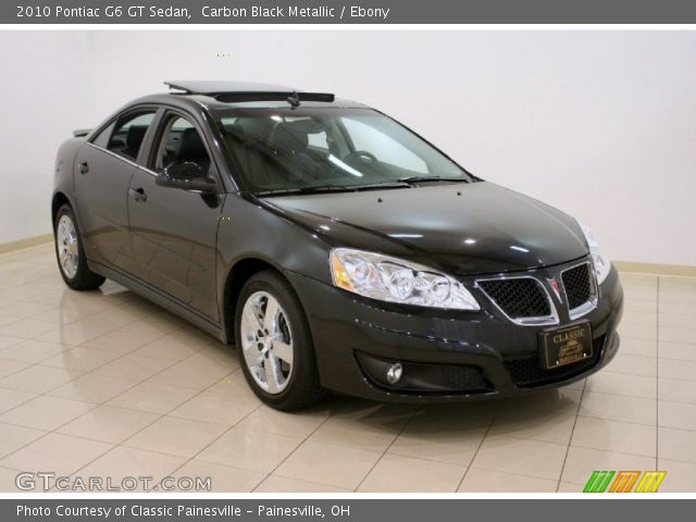 2010 Pontiac G6 GT Sedan in Carbon Black Metallic