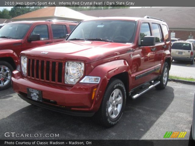 2010 Jeep Liberty Sport 4x4 in Inferno Red Crystal Pearl
