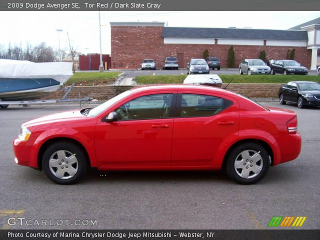 2009 Dodge Avenger SE in Tor Red